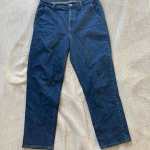 Old Navy Extra High-Waisted Sky Hi Straight Workwear Jeans